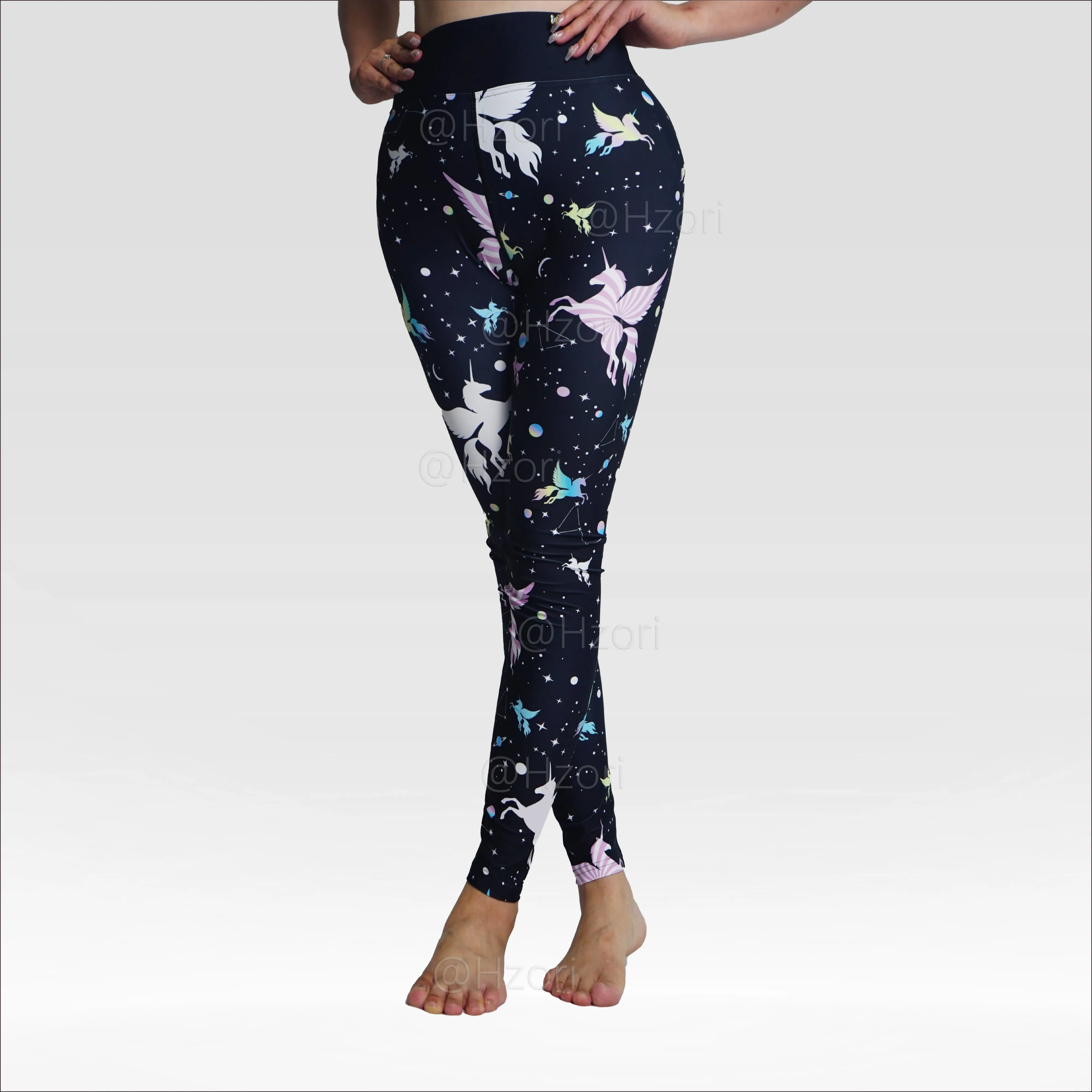 HZORI® |High Waist Printed Yoga Pants for Women, Tummy Control Running Sports Workout Yoga Leggings | Constellation Element Style