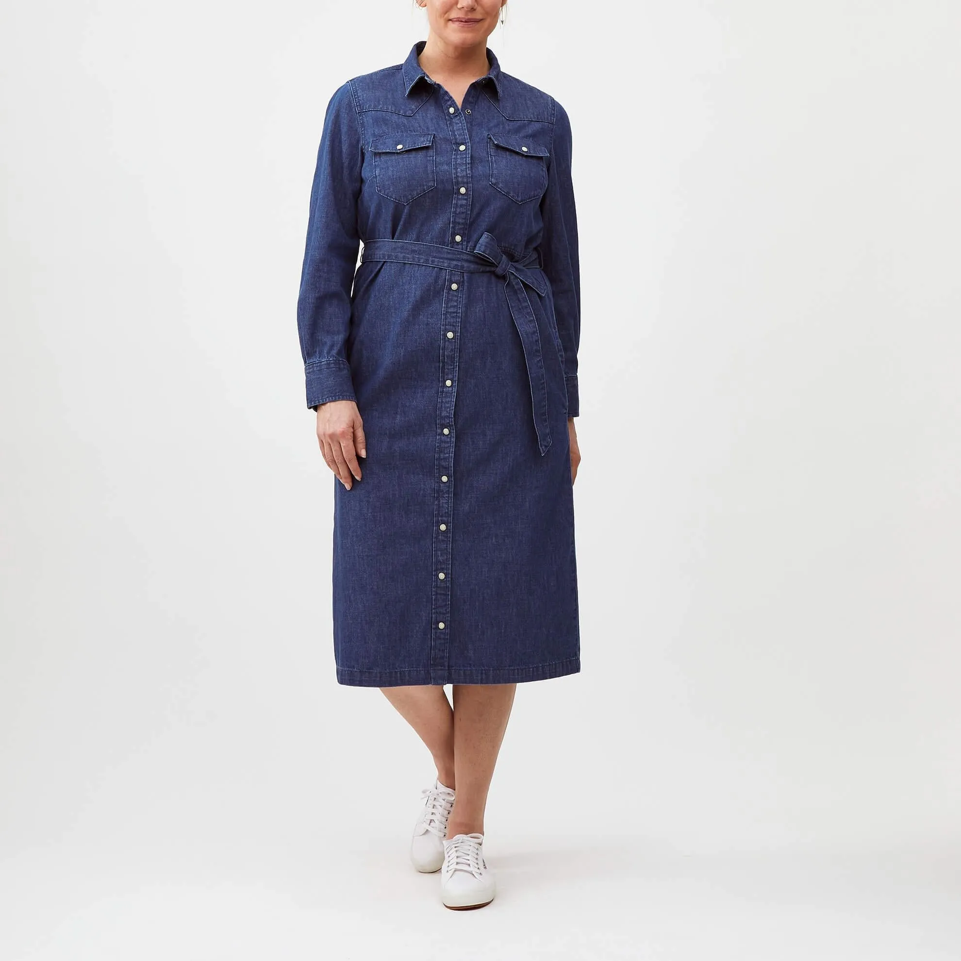 Indigo Shirtdress