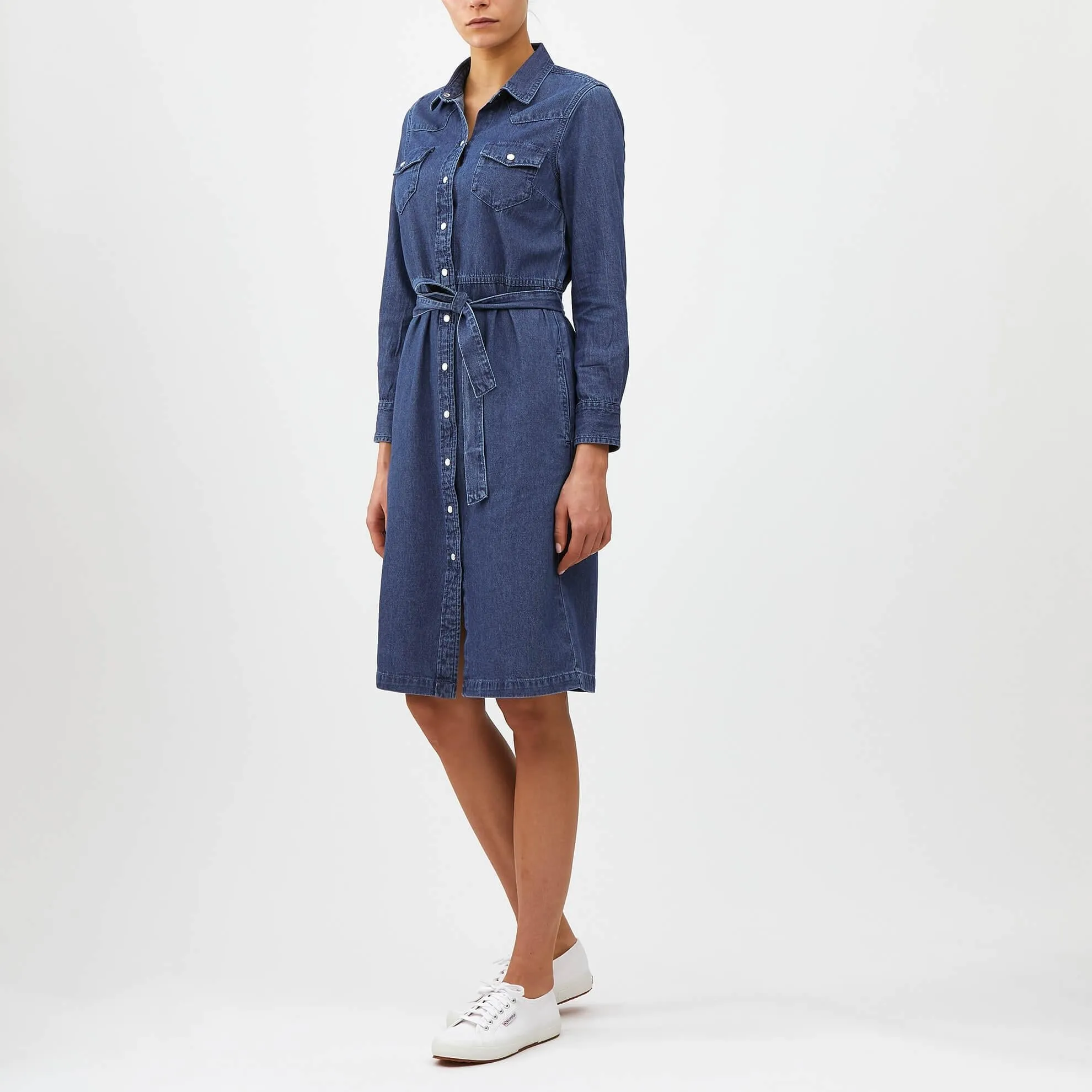 Indigo Shirtdress