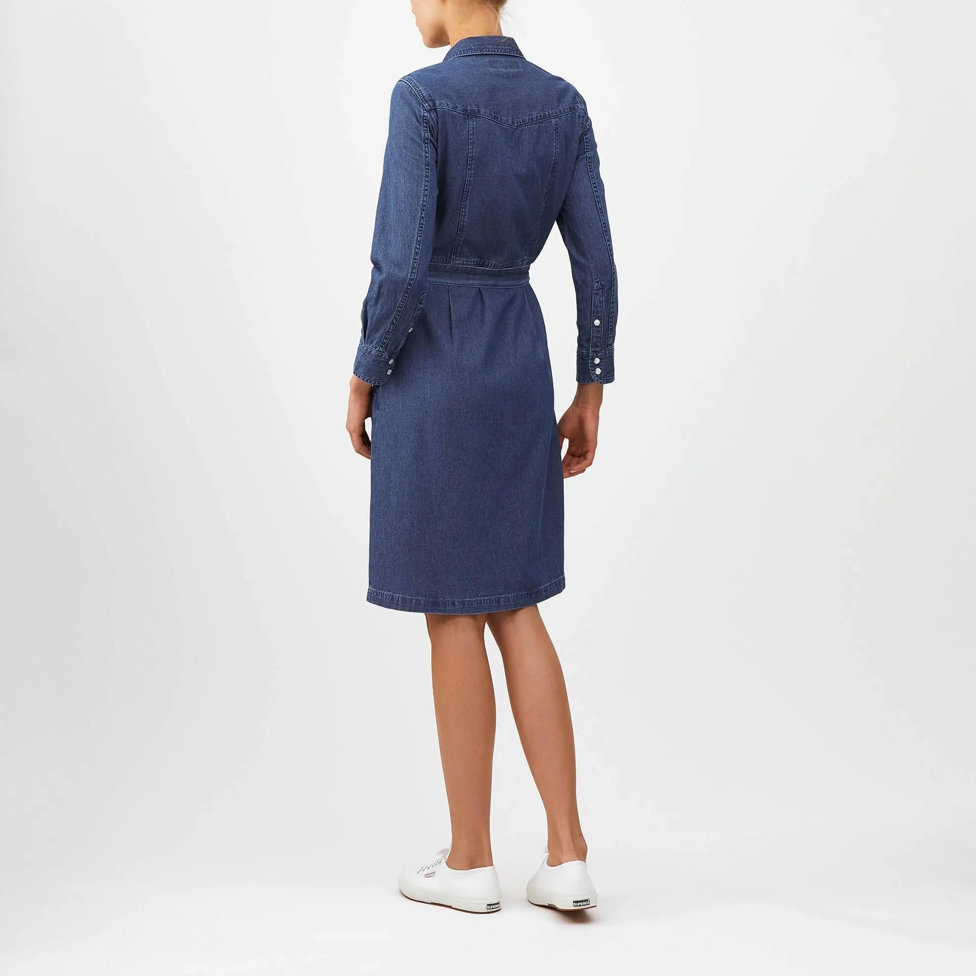 Indigo Shirtdress