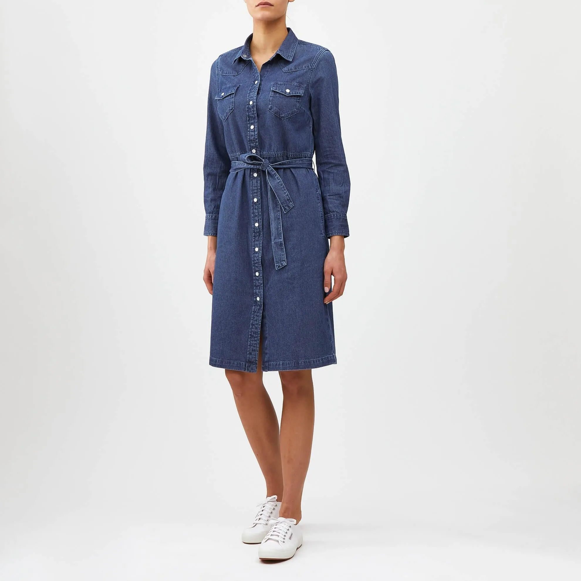 Indigo Shirtdress