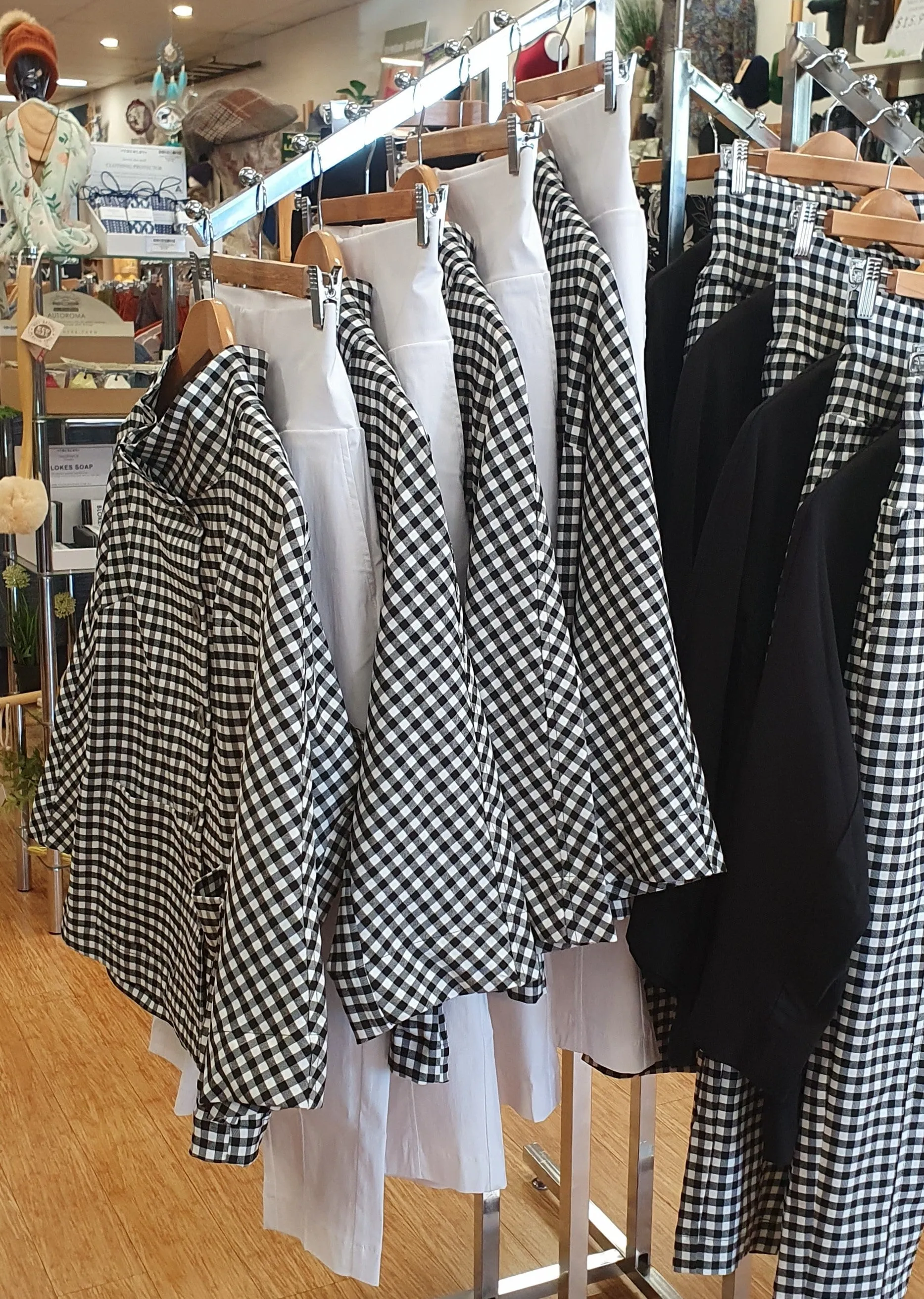 Jacket Lygon St Gingham Black Valia