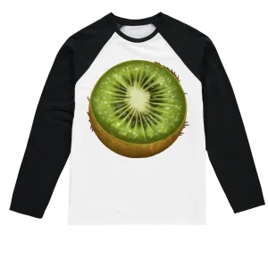 Kiwi Sublimation Baseball Long Sleeve T-Shirt