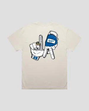 LA Gloves '24 World Series Edition Oversized Cotton Tee - Los Angeles Dodgers (PREORDER SHIP DATE 1/16/2025)