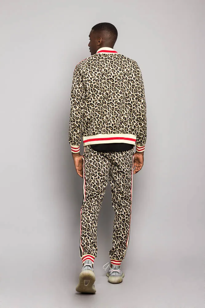 Leopard Track Suit Set