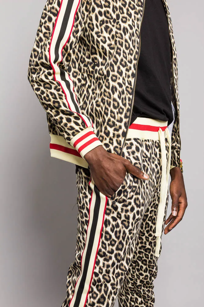 Leopard Track Suit Set