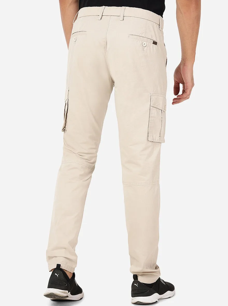 Light Olive Solid Slim Fit Track Pant | JadeBlue