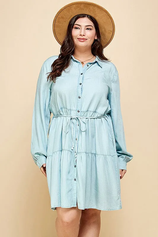 LIM102 - CURVY TENCEL DRESS