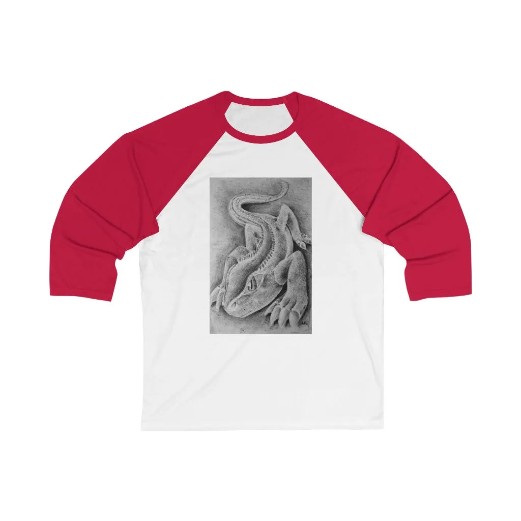 Lizzy the Lizard Unisex 3/4 Sleeve Baseball Tee