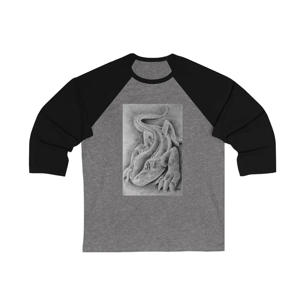 Lizzy the Lizard Unisex 3/4 Sleeve Baseball Tee