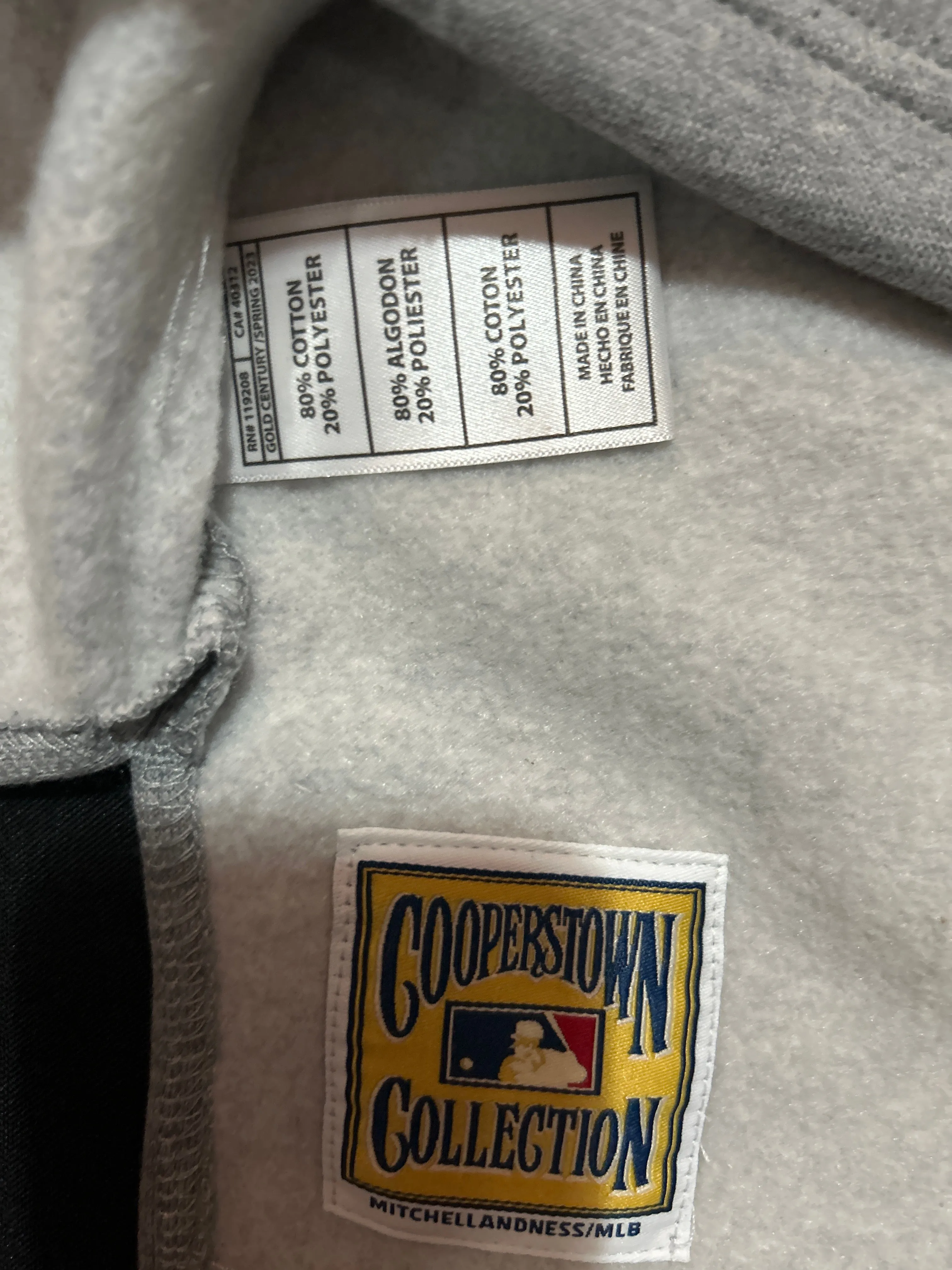 Los Angeles Dodgers MLB Cooperstown Collection Mitchell & Ness Post Game S/S Tee Fleece Hoodie