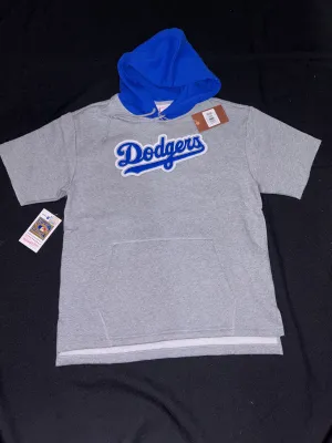 Los Angeles Dodgers MLB Cooperstown Collection Mitchell & Ness Post Game S/S Tee Fleece Hoodie