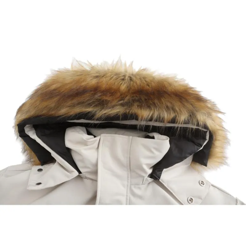 Men's Blanc Down Jacket with Reflective Velcro tape