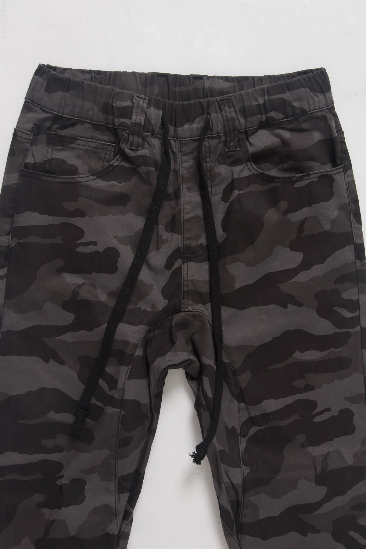 Men's Jogger Twill Pants (Black Camo)