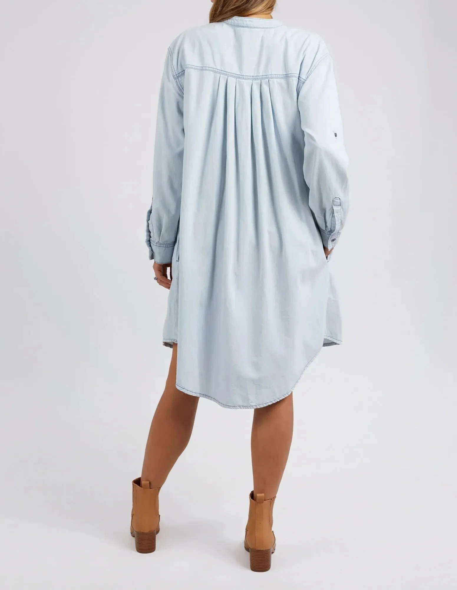 MICHA DRESS - Light Blue Denim