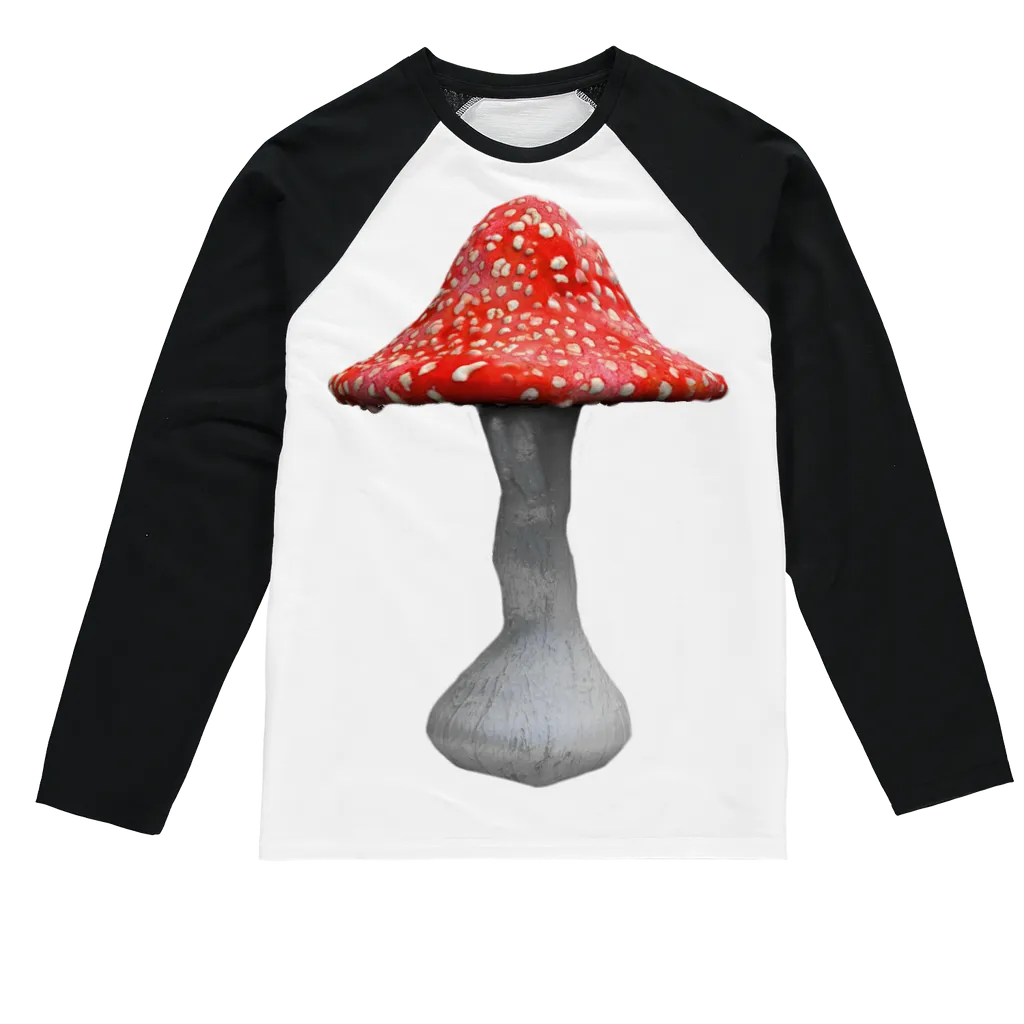 Mushroom2 Sublimation Baseball Long Sleeve T-Shirt