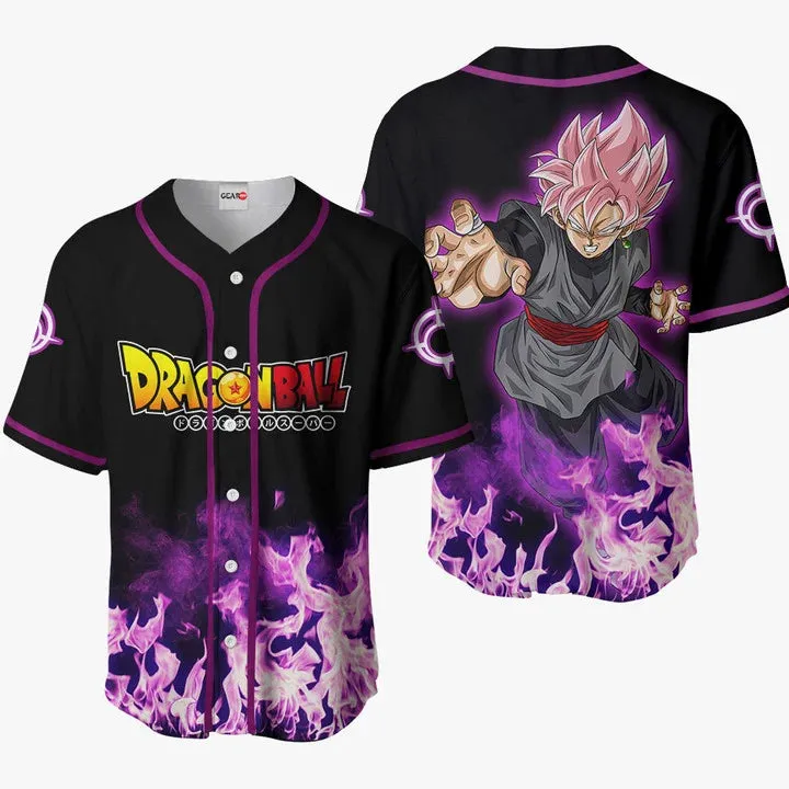 Nysekai "3D Anime Goku Rose Custom Fandom - Dragon Ball"  Baseball Tee