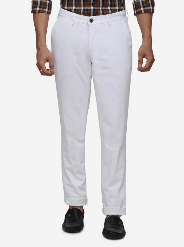 Off-White Solid Regular Fit Track Pants | JadeBlue