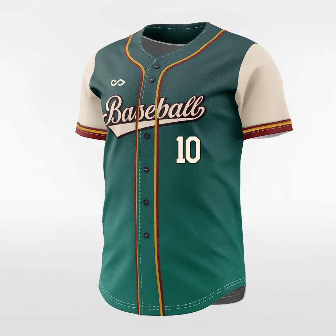 Paradise - Customized Men's Sublimated Button Down Baseball Jersey