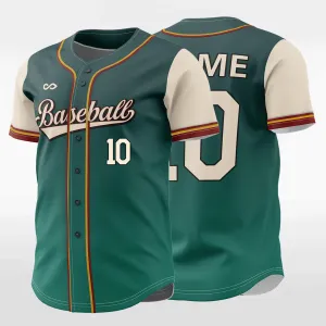 Paradise - Customized Men's Sublimated Button Down Baseball Jersey