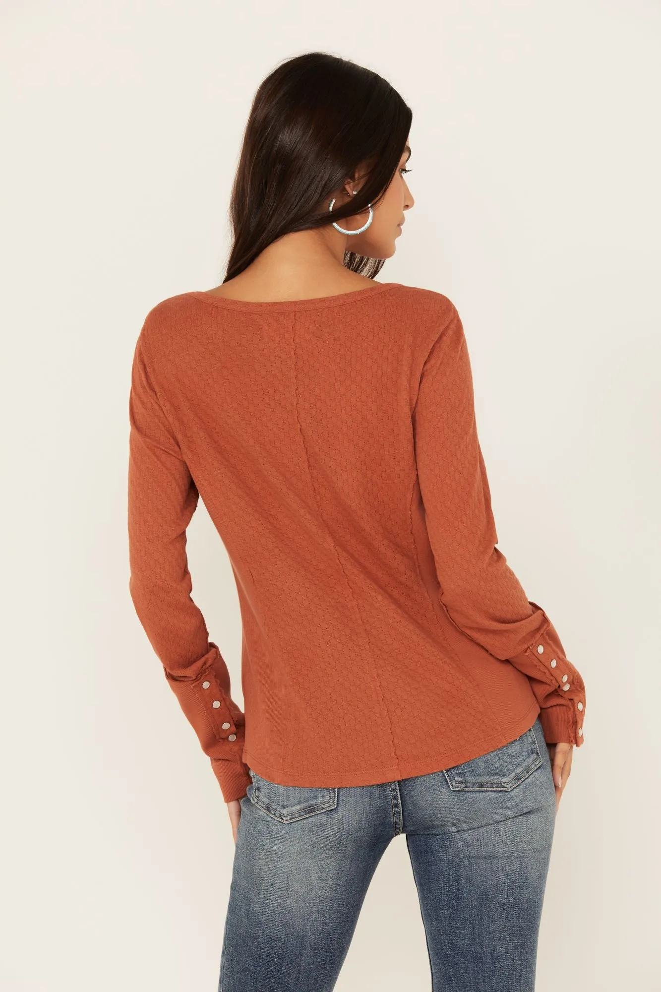 Pearl Knit Henley Shirt