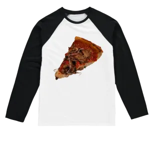 Pizza Sublimation Baseball Long Sleeve T-Shirt