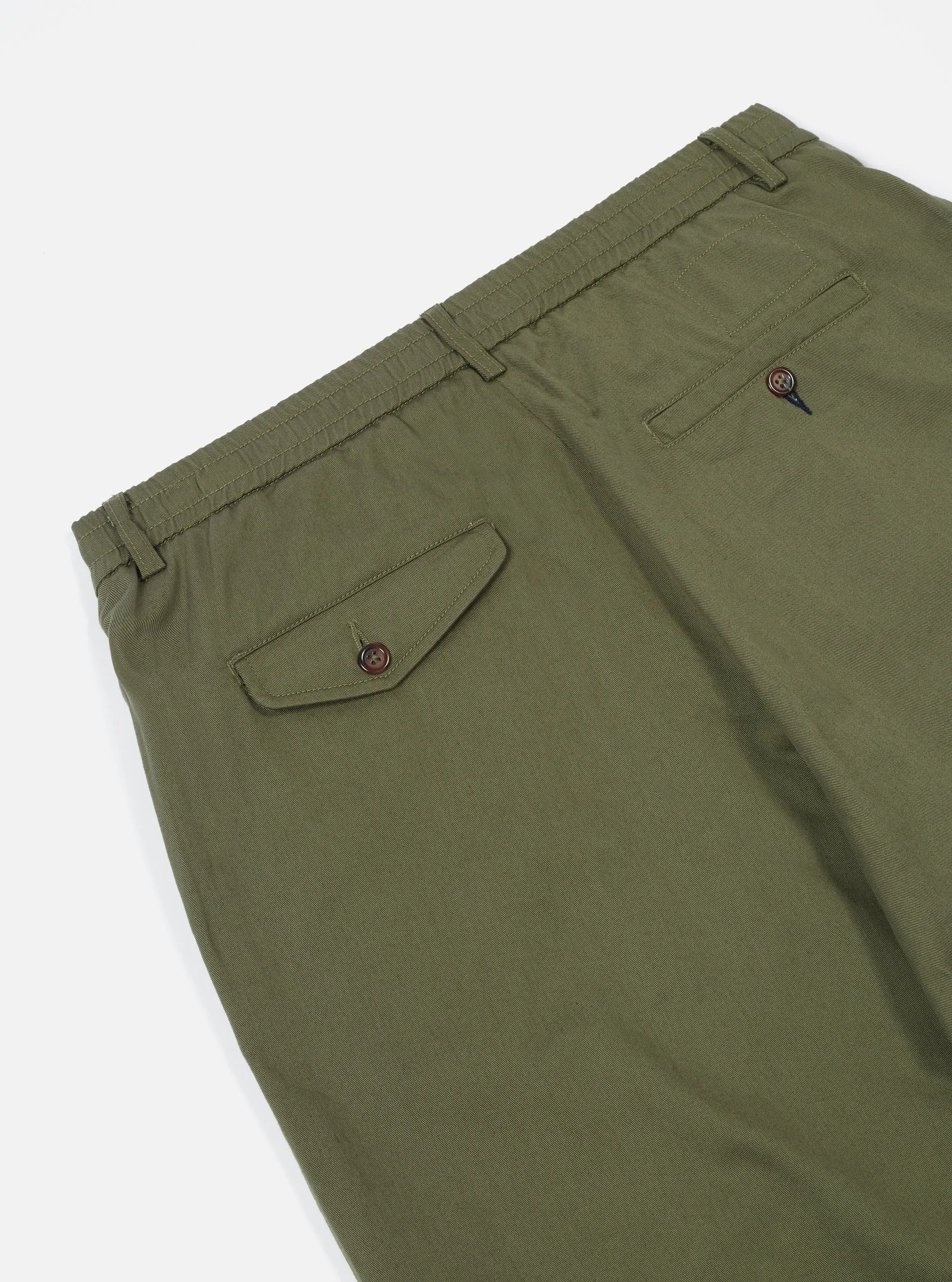 Pleated Track Pants | Olive