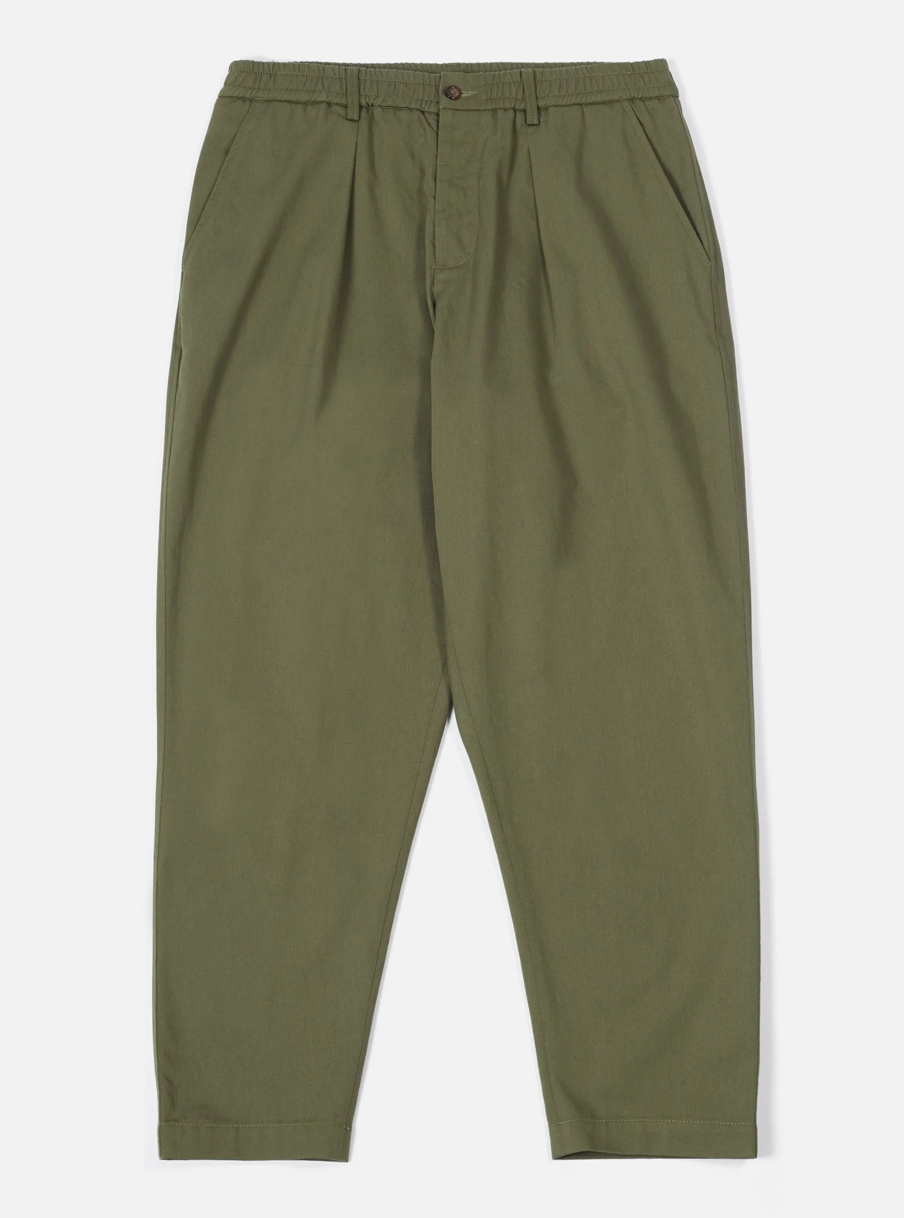 Pleated Track Pants | Olive