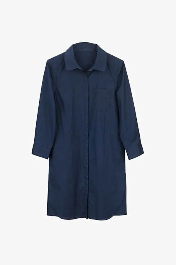 Poplin Layered Shirtdress