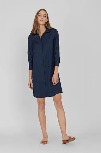 Poplin Layered Shirtdress