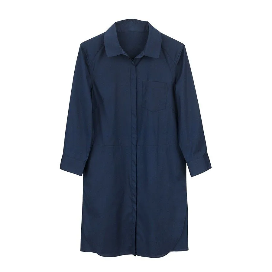 Poplin Layered Shirtdress