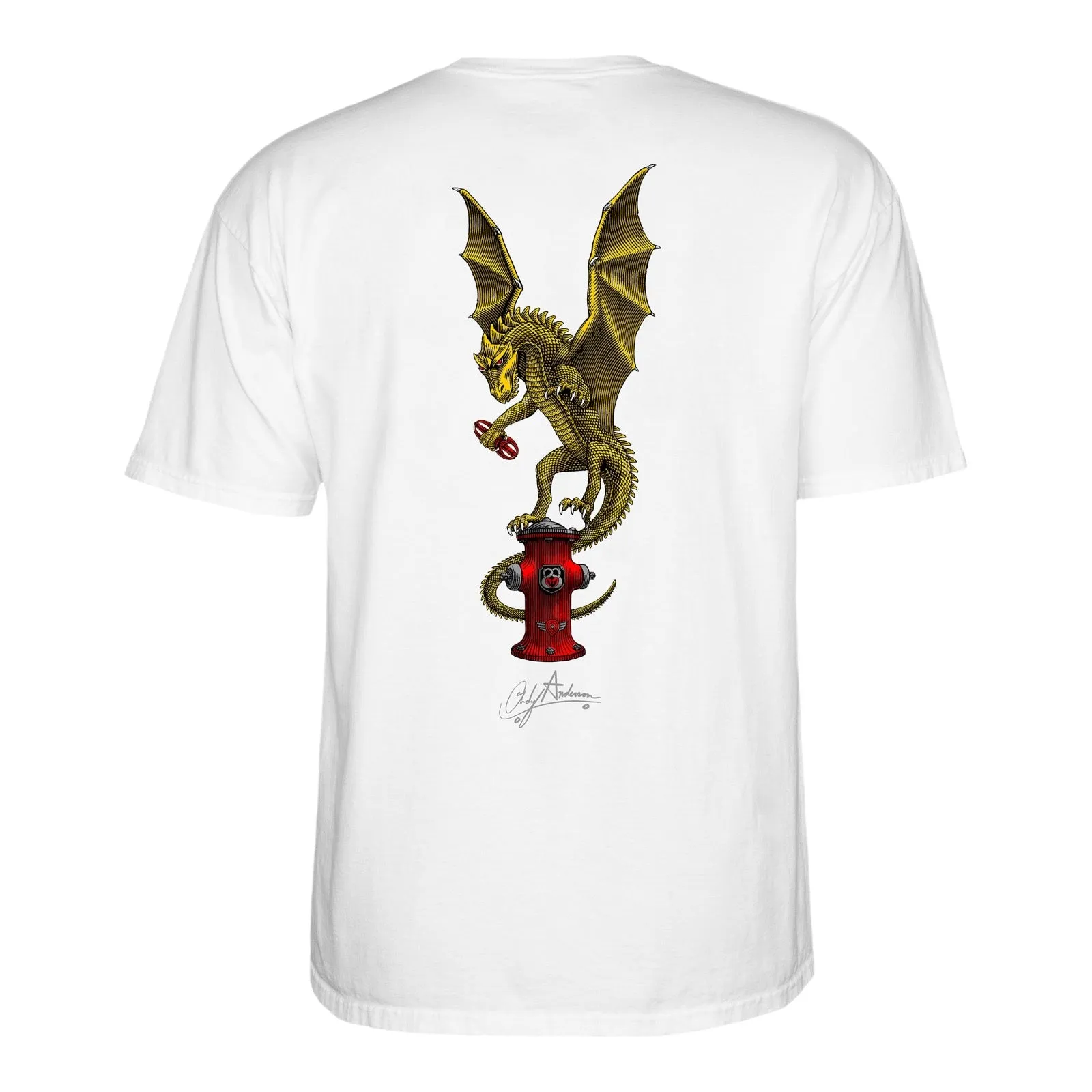 Powell Peralta Andy Anderson Vajra T-Shirt White