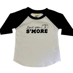 "Love You S'more" baseball style tee