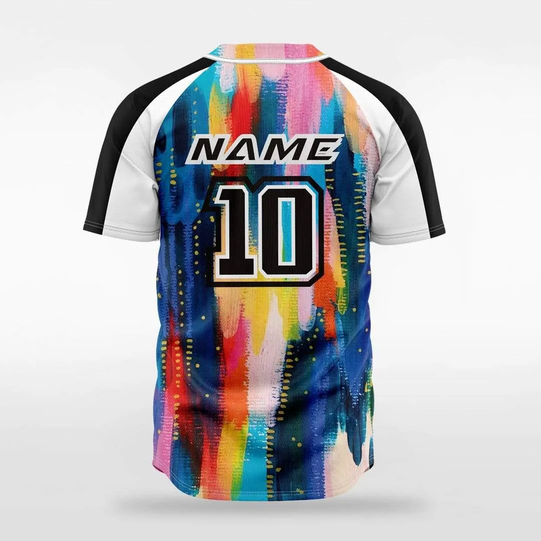 Rain Runner - Customized Men's Sublimated 2-Button Baseball Jersey