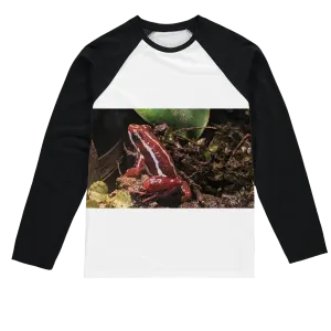 Red Frog Sublimation Baseball Long Sleeve T-Shirt