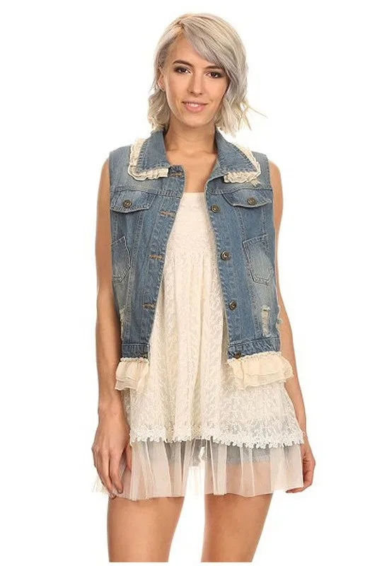 SAS107 - CURVY DENIM VEST