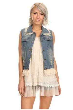 SAS107 - CURVY DENIM VEST