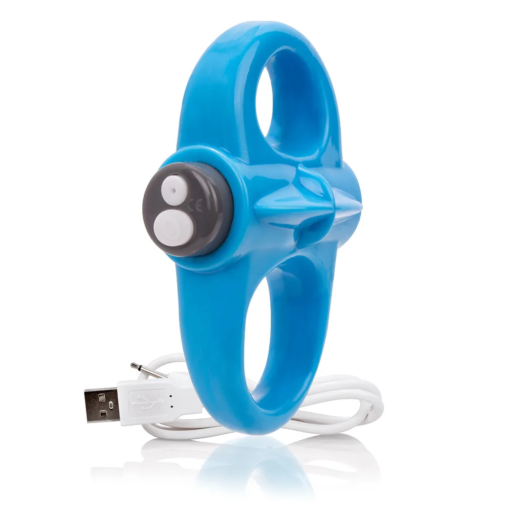 Screaming O Charged Yoga Vooom Mini Vibrator Blue