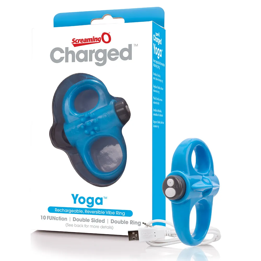 Screaming O Charged Yoga Vooom Mini Vibrator Blue