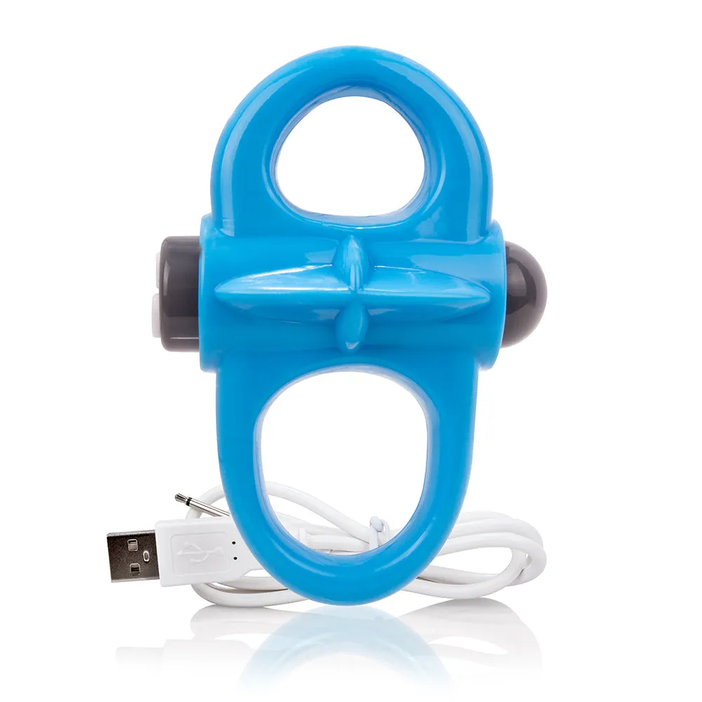 Screaming O Charged Yoga Vooom Mini Vibrator Blue