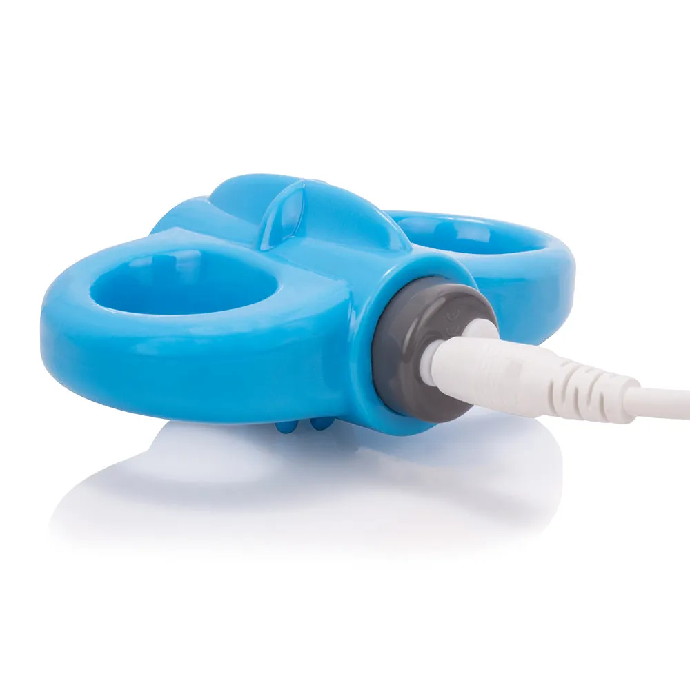 Screaming O Charged Yoga Vooom Mini Vibrator Blue