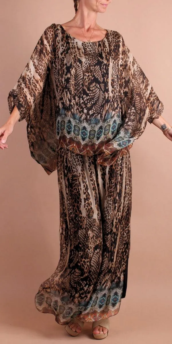 Seta Boho Print Kaftan