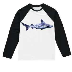 Shark Sublimation Baseball Long Sleeve T-Shirt