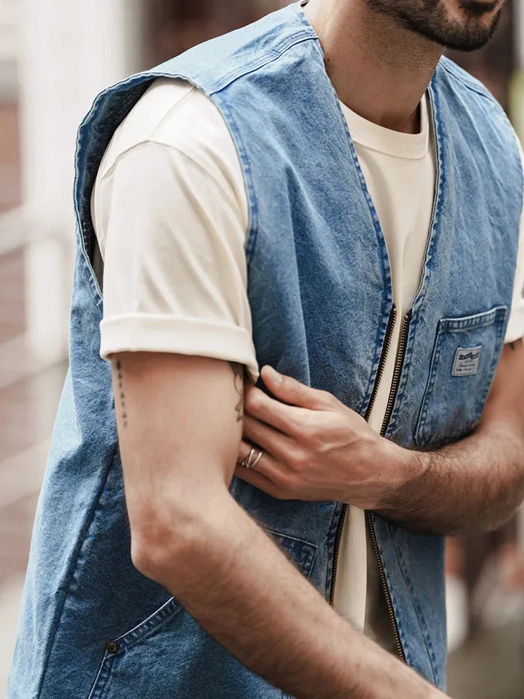 SIMWOOD Denim Workwear Vest