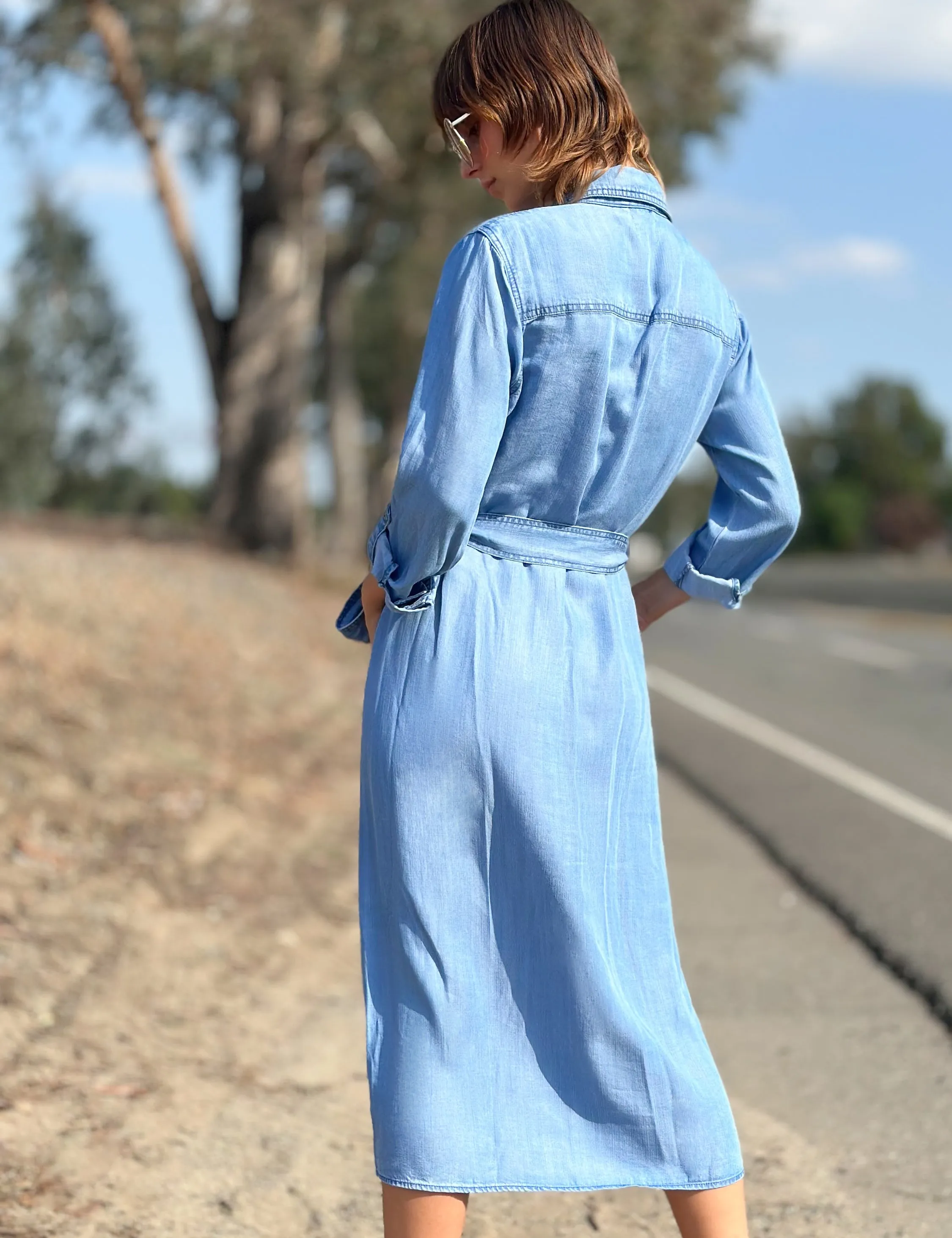 Soft Denim Shirtdress