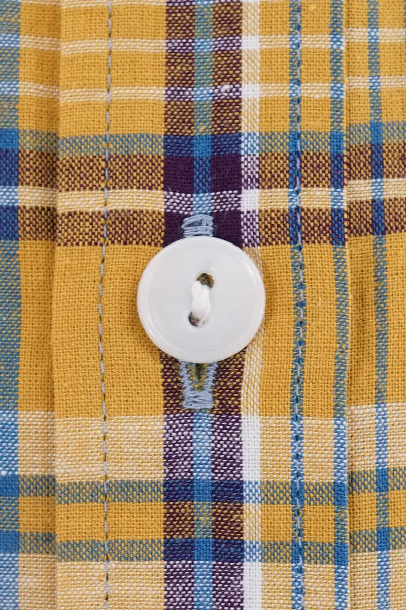 S/S Madras Check Work Shirt