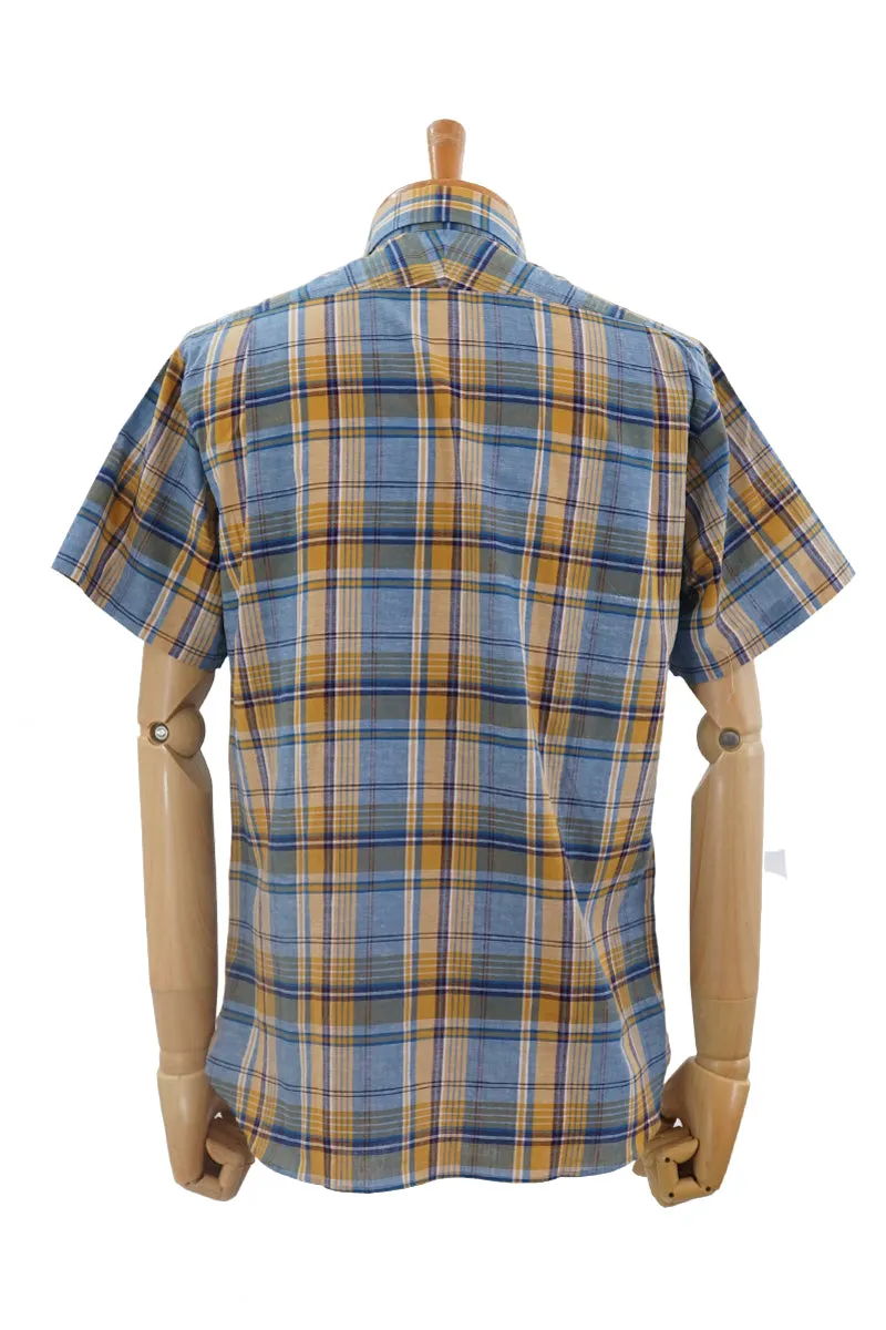 S/S Madras Check Work Shirt