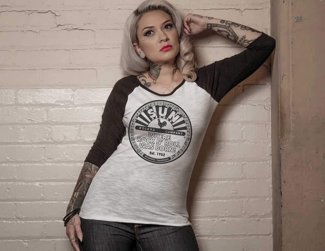 Sun Records Original Women's Raglan Tee