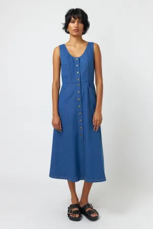 Sylvester Denim Dress - Mid Blue Indigo