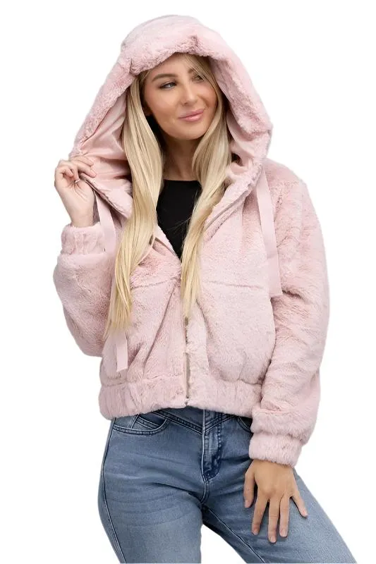 TEEK - Fluffy Zip-Up Teddy Hoodie